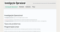 Desktop Screenshot of investigacaooperacional.com